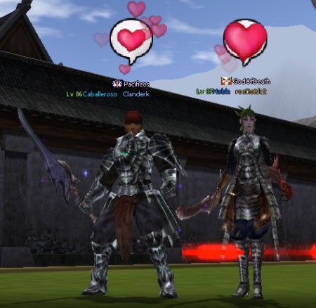 Al brillo y corazones con rociitoisla2 xD .